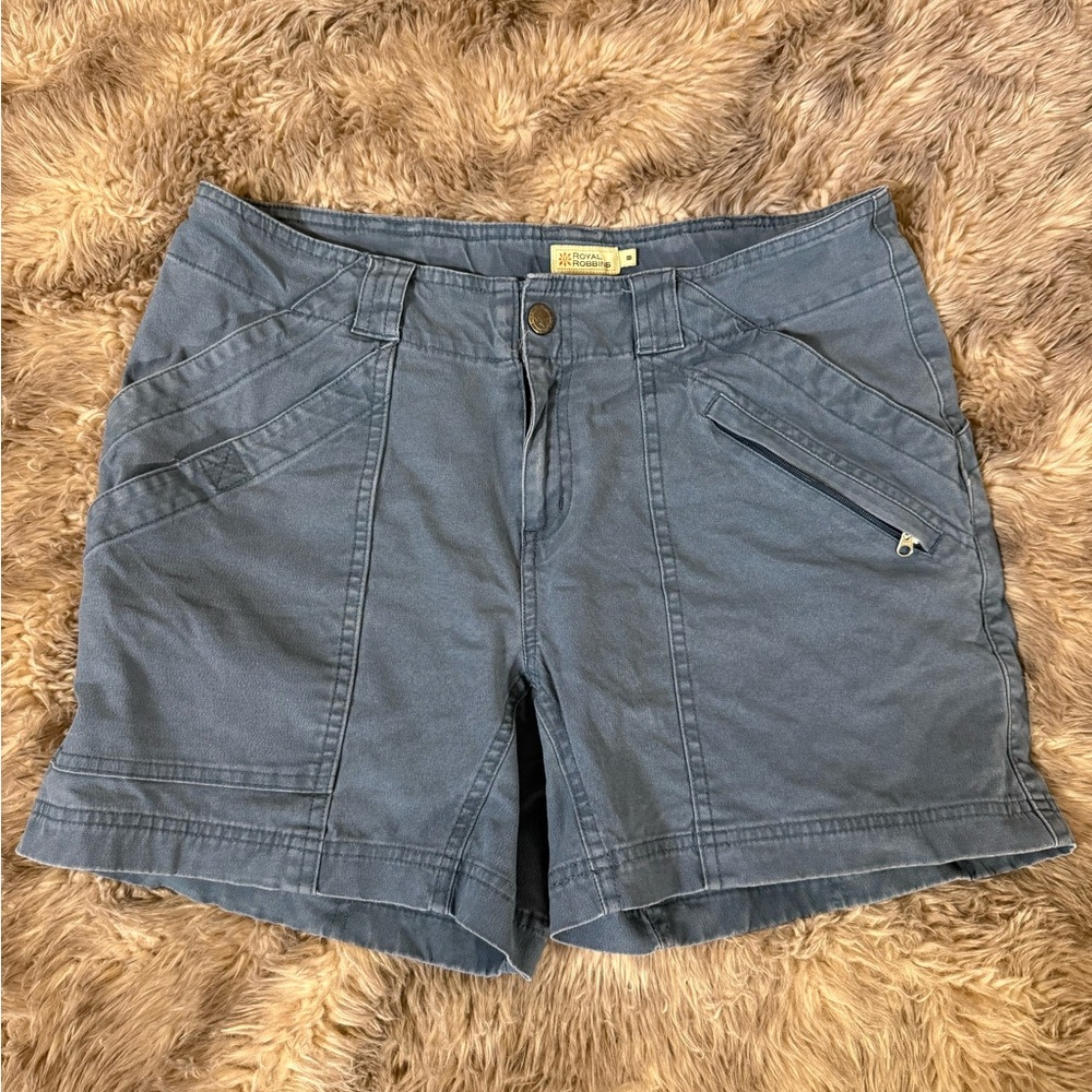 Royal Robbins Blue Cargo Shorts